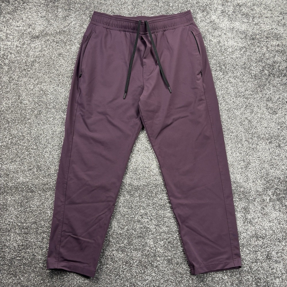 Public Rec Pants Mens 34x28 Purple Gamechanger Performance Sweatpants Daymaker